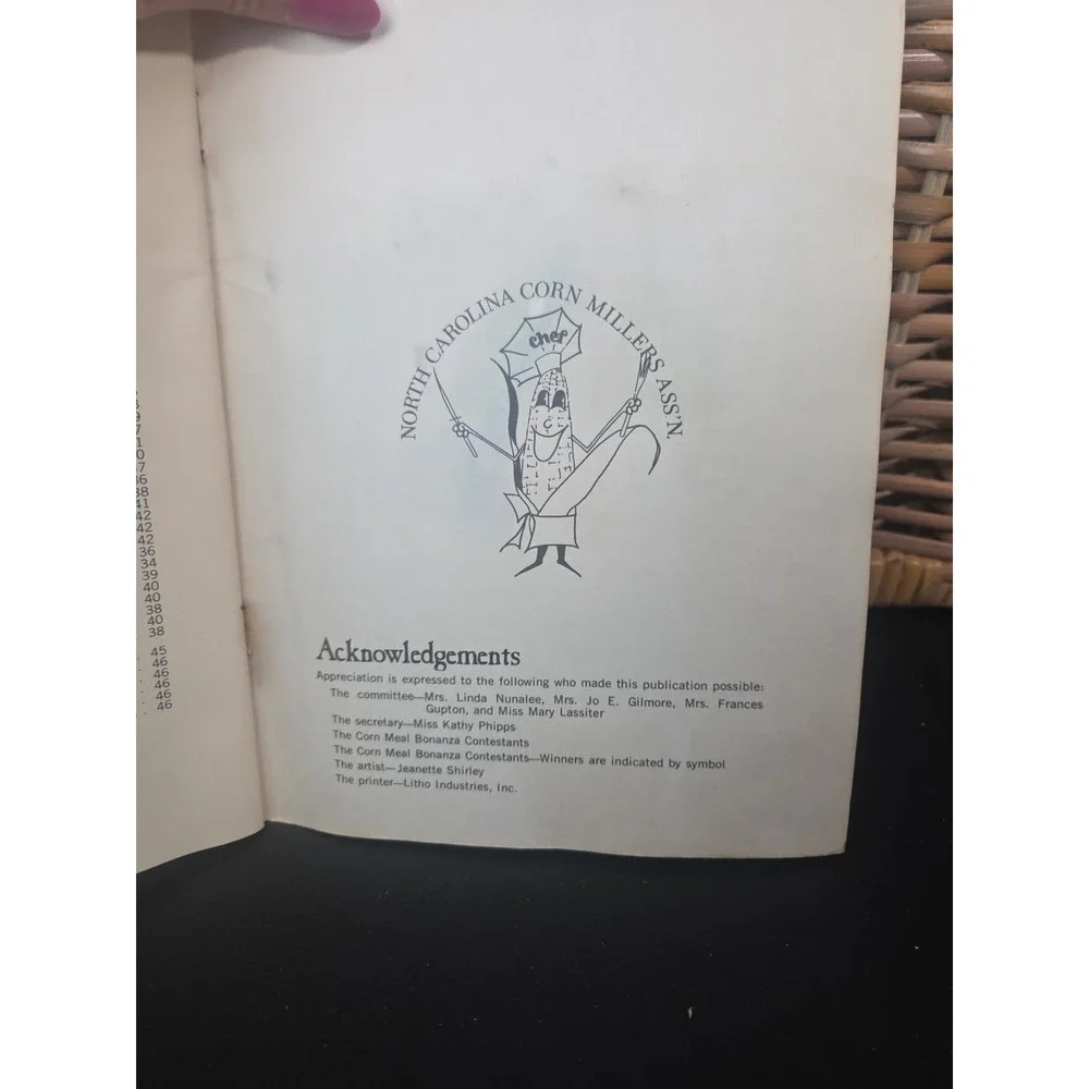Heritage Corn‎ Meal Cookery cook book Raleigh NC North Carolina Yates Mill